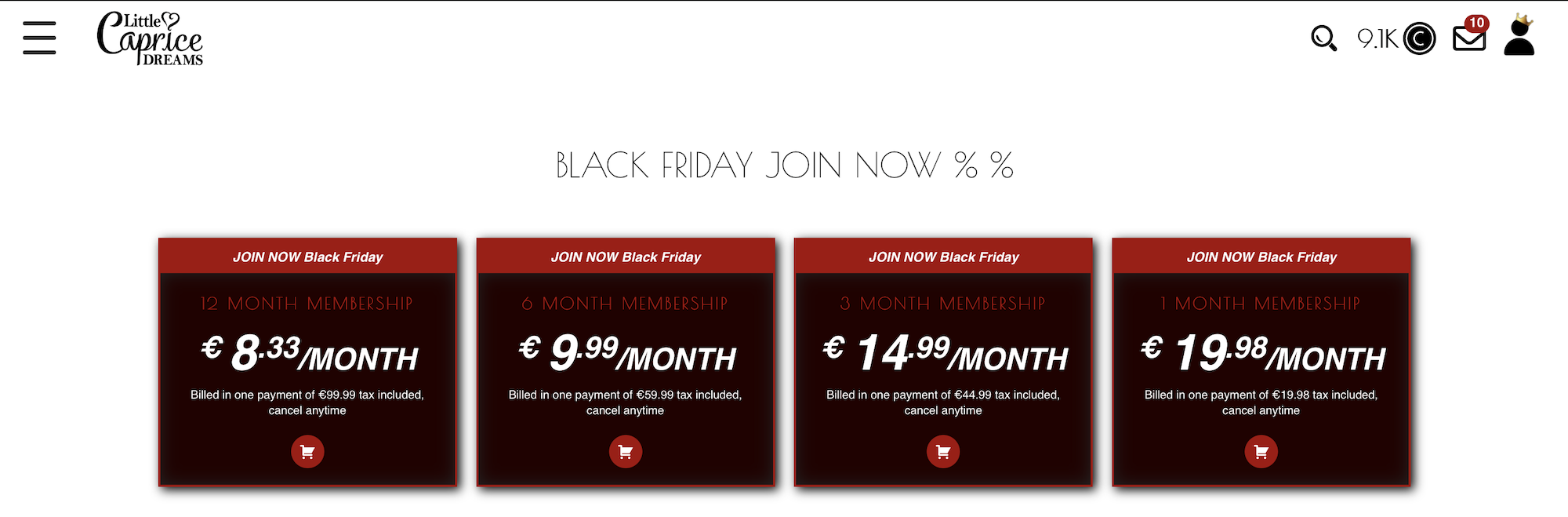 Banner Little Caprice Dreams